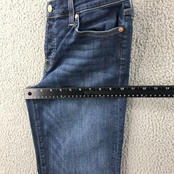 7FAM Womens Size 28 Josefina Mid Rise Button Fly Skinny Boyfriend Jeans - Picture 15 of 16